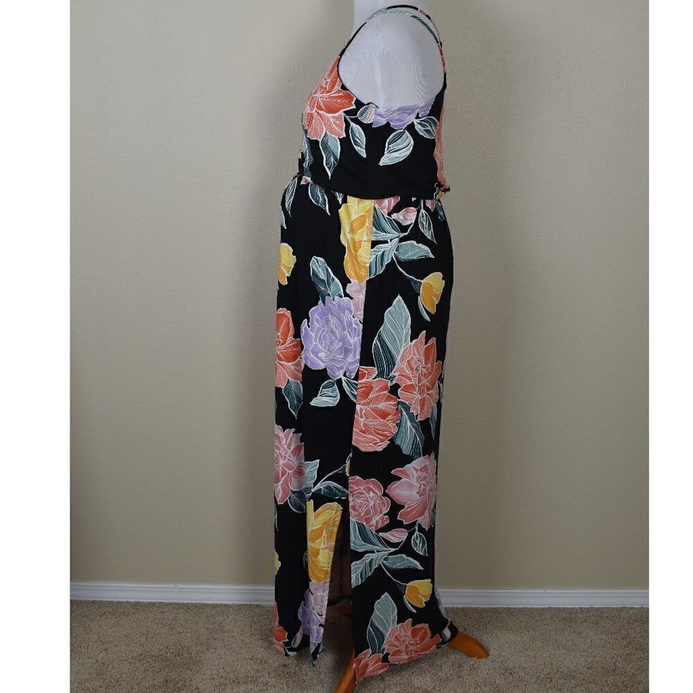 Full Moon Stitch Fix Wendilyn Maternity Floral Maxi Dress NEW L - Picture 3 of 7